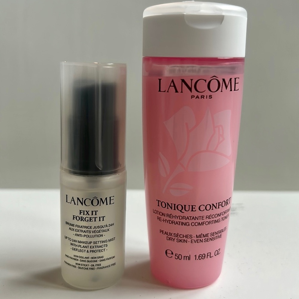 Lancôme FIX IT FORGET IT MAKEUP SETTING MIST & Comforting Toner